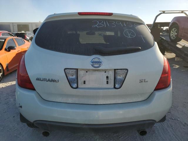 JN8AZ08T23W118534 - 2003 NISSAN MURANO SL WHITE photo 6