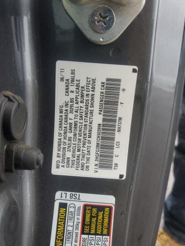 2HGFG3B81CH503998 - 2012 HONDA CIVIC EX Boz foto 12