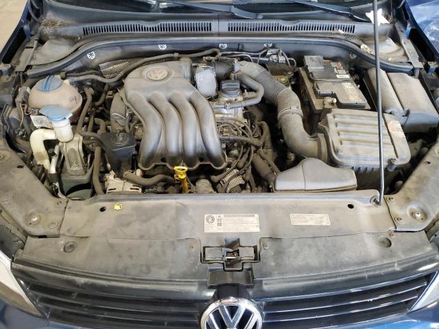 3VW2K7AJ0EM256675 - 2014 VOLKSWAGEN JETTA BASE BLUE photo 11