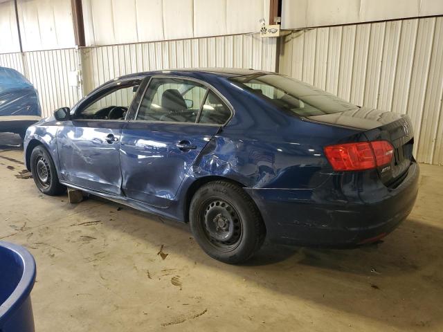 3VW2K7AJ0EM256675 - 2014 VOLKSWAGEN JETTA BASE BLUE photo 2