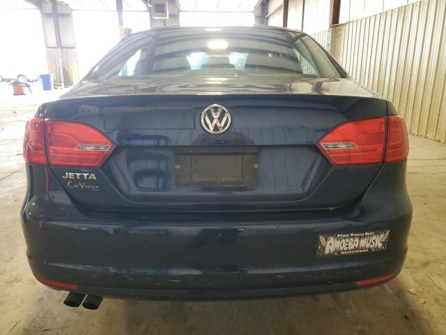 3VW2K7AJ0EM256675 - 2014 VOLKSWAGEN JETTA BASE BLUE photo 6