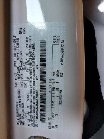 1FMCU9GN4SUA70843 - 2025 FORD ESCAPE ACTIVE WHITE photo 14