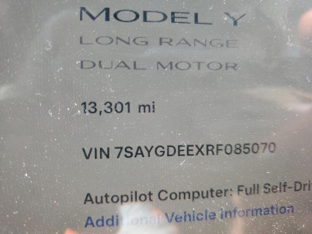 7SAYGDEEXRF085070 - 2024 TESLA MODEL Y 红色 照片 9
