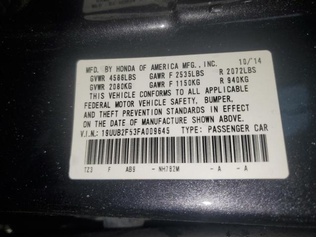 19UUB2F53FA009645 - 2015 ACURA TLX TECH GRAY photo 12