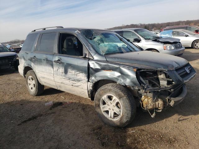 5FNYF18584B010645 - 2004 HONDA PILOT EXL BLUE photo 4