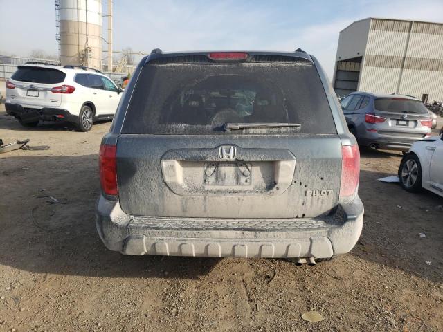 5FNYF18584B010645 - 2004 HONDA PILOT EXL BLUE photo 6