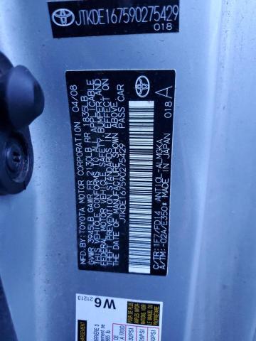 JTKDE167590275429 - 2009 TOYOTA SCION TC 银色 照片 12