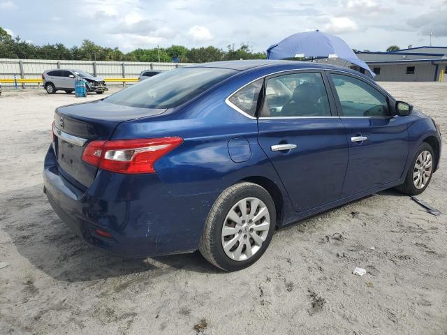 3N1AB7AP6KY354166 - 2019 NISSAN SENTRA S BLUE photo 3