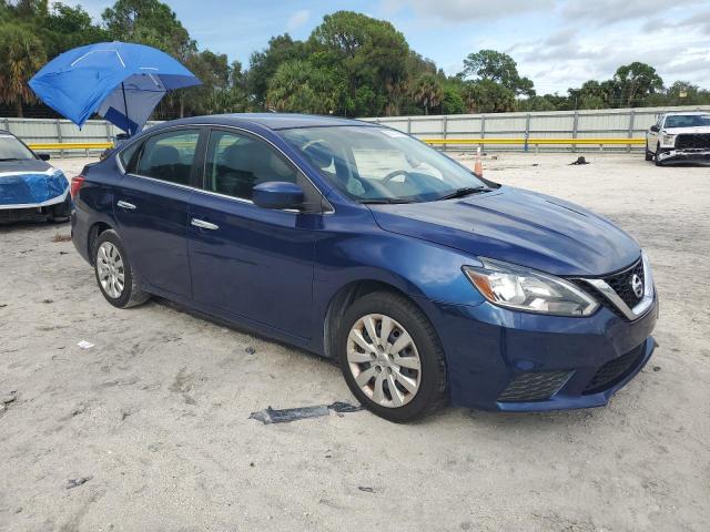 3N1AB7AP6KY354166 - 2019 NISSAN SENTRA S BLUE photo 4
