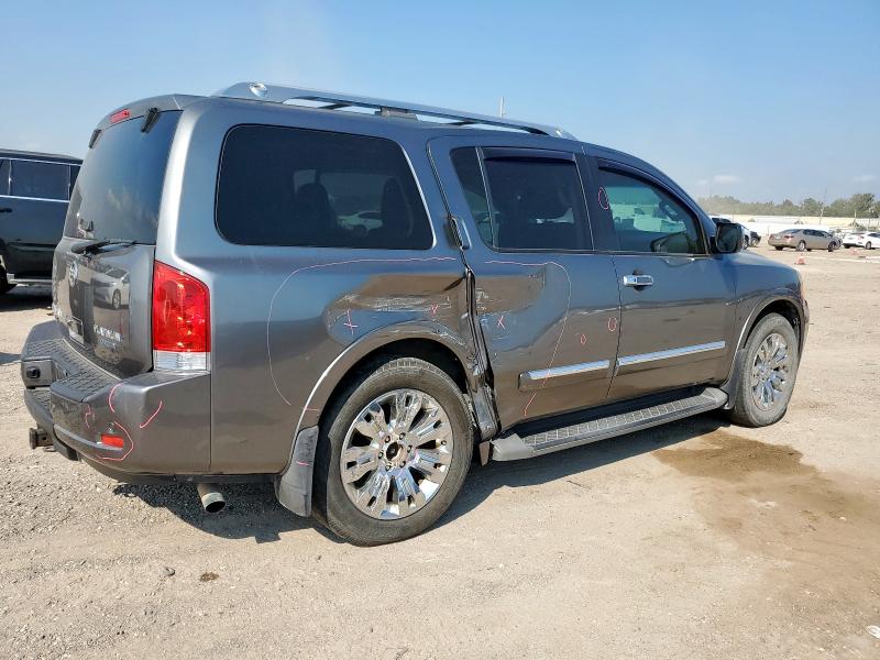 5N1BA0NF9FN612949 - 2015 NISSAN ARMADA PLATINUM ნაცრისფერი ფოტო 3