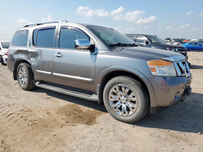 5N1BA0NF9FN612949 - 2015 NISSAN ARMADA PLATINUM ნაცრისფერი ფოტო 4