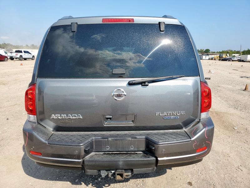 5N1BA0NF9FN612949 - 2015 NISSAN ARMADA PLATINUM ნაცრისფერი ფოტო 6