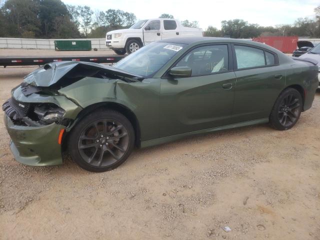 2C3CDXCT2MH636537 - 2021 DODGE CHARGER R/T GREEN photo 1