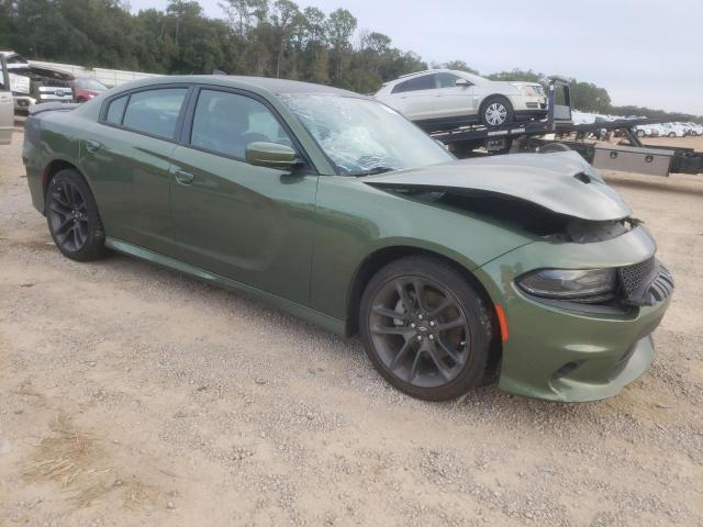 2C3CDXCT2MH636537 - 2021 DODGE CHARGER R/T GREEN photo 4