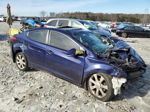 5NPDH4AE8DH285485 - 2013 HYUNDAI ELANTRA GLS BLUE photo 4