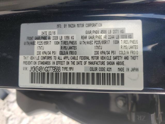 JM3KE4BYXG0779588 - 2016 MAZDA CX-5 SPORT BLUE photo 14