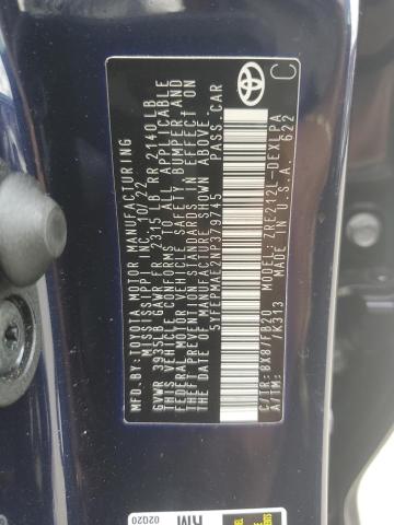 5YFEPMAE2NP379745 - 2022 TOYOTA COROLLA LE ლურჯი ფოტო 12