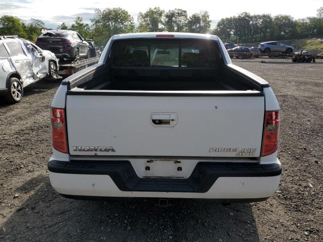 5FPYK1F57AB009276 - 2010 HONDA RIDGELINE RTL WHITE photo 6