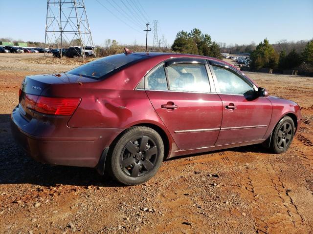 5NPET46C69H508110 - 2009 HYUNDAI SONATA GLS BURGUNDY photo 3