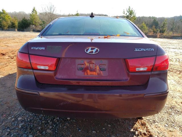 5NPET46C69H508110 - 2009 HYUNDAI SONATA GLS BURGUNDY photo 6