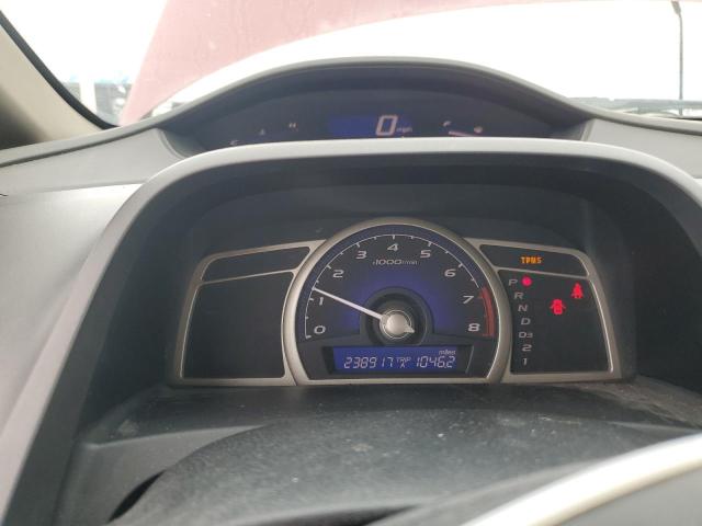 19XFA16569E037705 - 2009 HONDA CIVIC LX მუქწითელი ფოტო 9