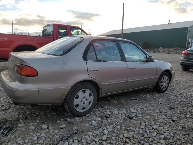 2T1BR12E91C510030 - 2001 TOYOTA COROLLA CE TAN photo 3