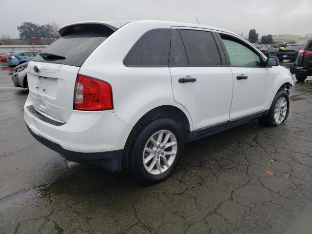 2FMDK3GCXEBB76634 - 2014 FORD EDGE SE WHITE photo 3