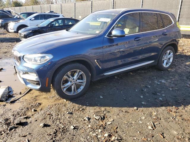 5UXTR9C56KLP84733 - 2019 BMW X3 XDRIVE30I BLUE photo 1