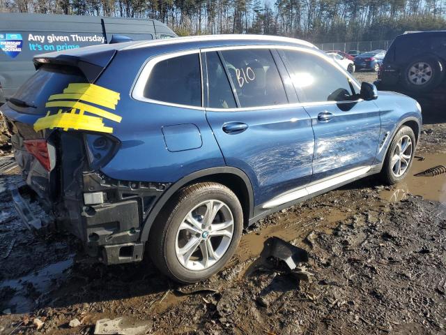 5UXTR9C56KLP84733 - 2019 BMW X3 XDRIVE30I BLUE photo 3