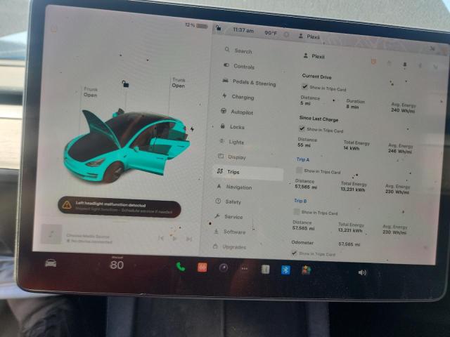 5YJ3E1EA5MF061356 - 2021 TESLA MODEL 3 黑色 照片 9
