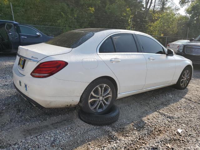 55SWF4KB7FU037425 - 2015 MERCEDES-BENZ C 300 4MATIC WHITE photo 3