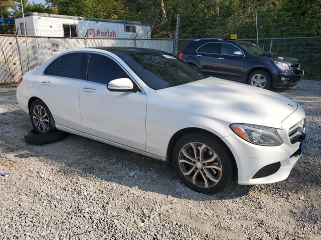 55SWF4KB7FU037425 - 2015 MERCEDES-BENZ C 300 4MATIC WHITE photo 4
