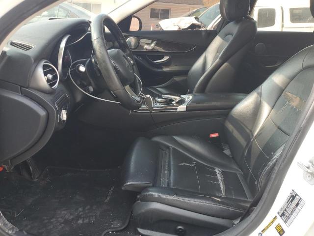 55SWF4KB7FU037425 - 2015 MERCEDES-BENZ C 300 4MATIC WHITE photo 7