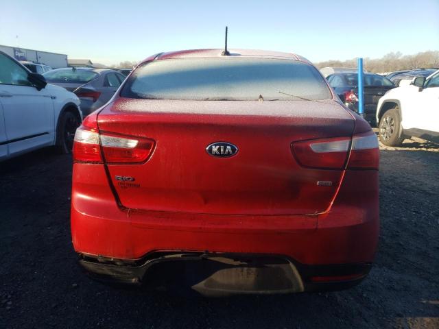 KNADM4A30F6528999 - 2015 KIA RIO LX RED photo 6