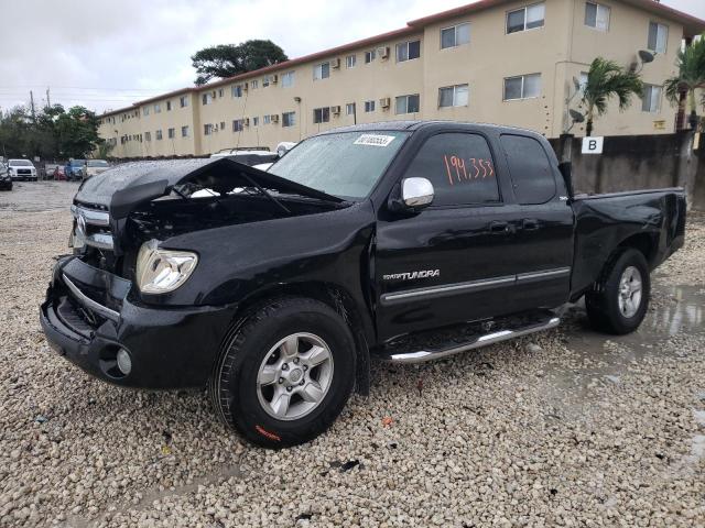 5TBRT34116S481278 - 2006 TOYOTA TUNDRA ACCESS CAB SR5 BLACK photo 1