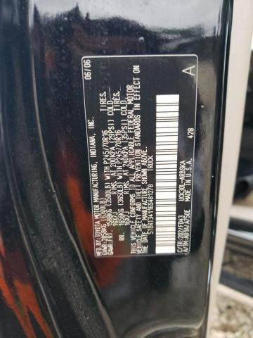 5TBRT34116S481278 - 2006 TOYOTA TUNDRA ACCESS CAB SR5 BLACK photo 12