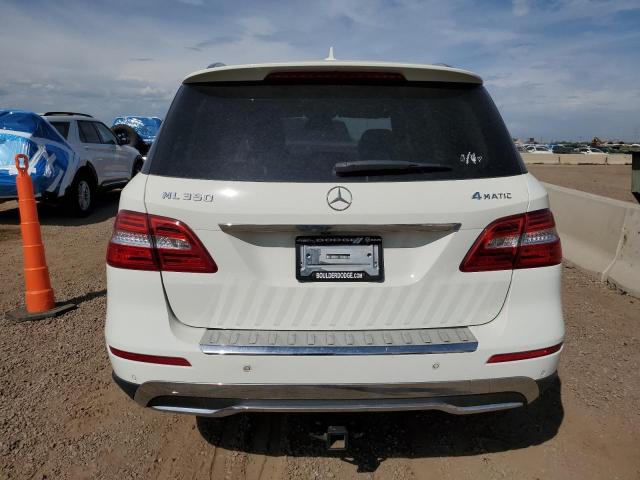 4JGDA5HB9CA016984 - 2012 MERCEDES-BENZ ML 350 4MATIC WHITE photo 6