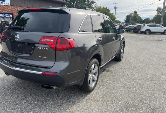 2HNYD2H62BH544228 - 2011 ACURA MDX TECHNOLOGY ნაცრისფერი ფოტო 4