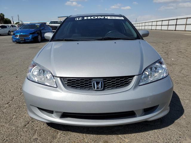 1HGEM22945L030479 - 2005 HONDA CIVIC EX SILVER photo 5