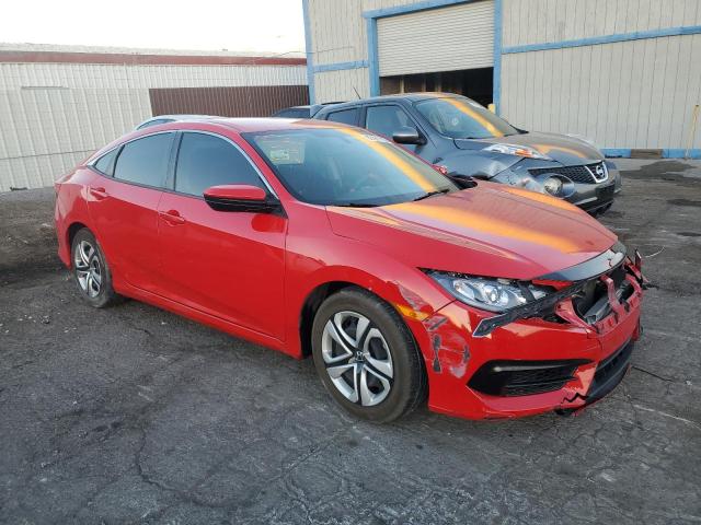 2HGFC2F50JH522805 - 2018 HONDA CIVIC LX RED photo 4