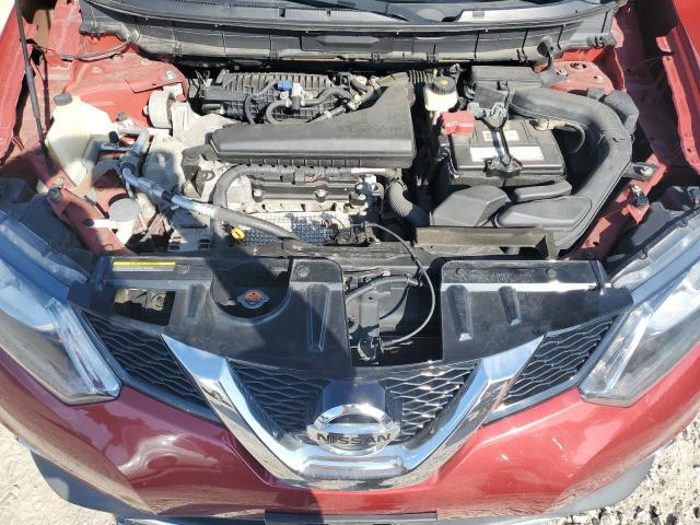 5N1AT2MVXGC852065 - 2016 NISSAN ROGUE S RED photo 12