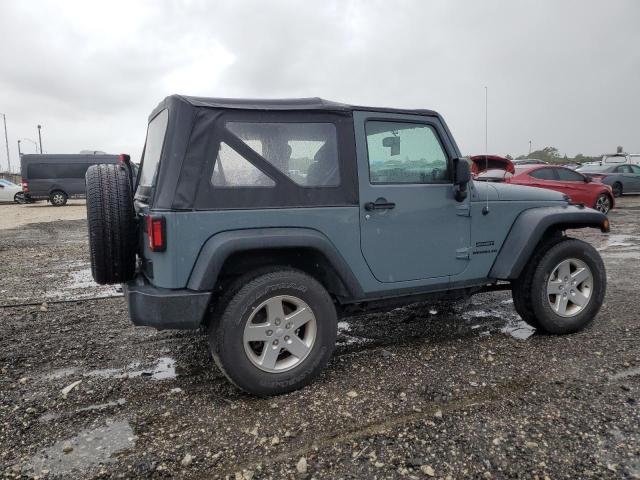 1C4AJWAG0FL694714 - 2015 JEEP WRANGLER SPORT GRAY photo 3