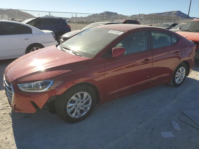 KMHD74LF8HU394500 - 2017 HYUNDAI ELANTRA SE BURGUNDY photo 1