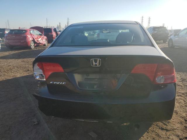 1HGFA16868L030691 - 2008 HONDA CIVIC EX BLACK photo 6