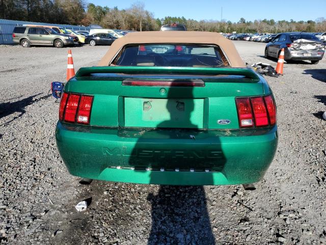 1FAFP44431F149825 - 2001 FORD MUSTANG GREEN photo 6