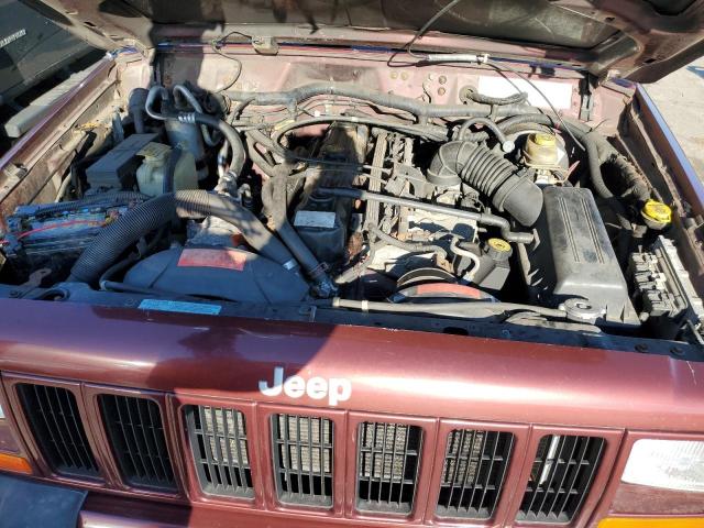 1J4FF48S21L559128 - 2001 JEEP CHEROKEE SPORT RED photo 12