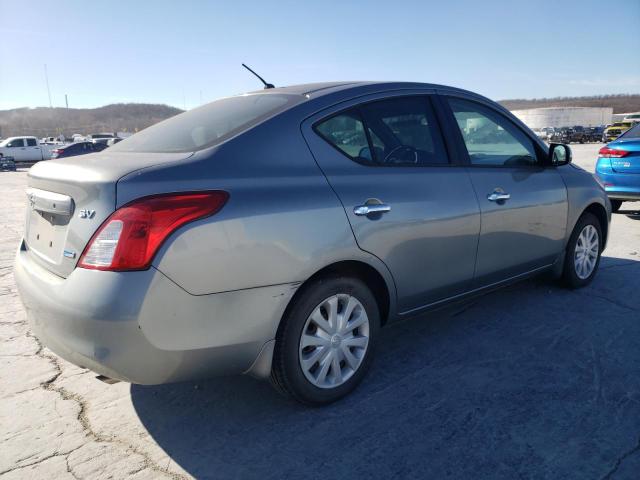 3N1CN7AP3CL938362 - 2012 NISSAN VERSA S GRAY photo 3