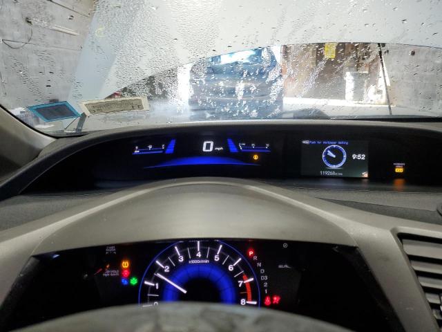 2HGFG3B53CH550732 - 2012 HONDA CIVIC LX SILVER photo 9