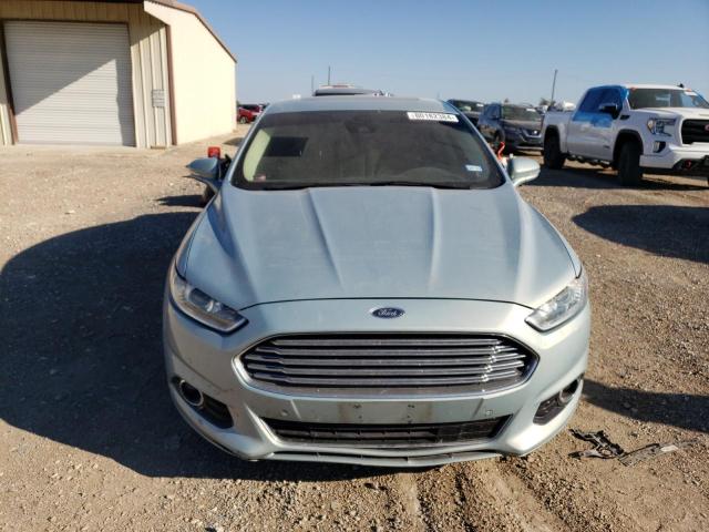 3FA6P0LU2ER121307 - 2014 FORD FUSION SE HYBRID BLUE photo 5