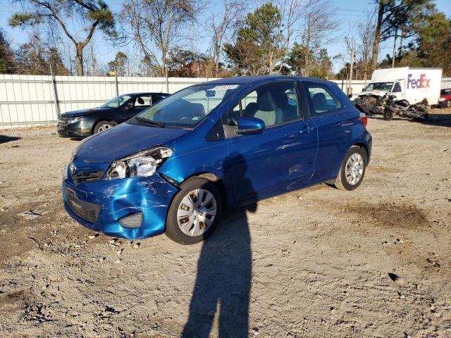 JTDJTUD39CD506804 - 2012 TOYOTA YARIS BLUE photo 1